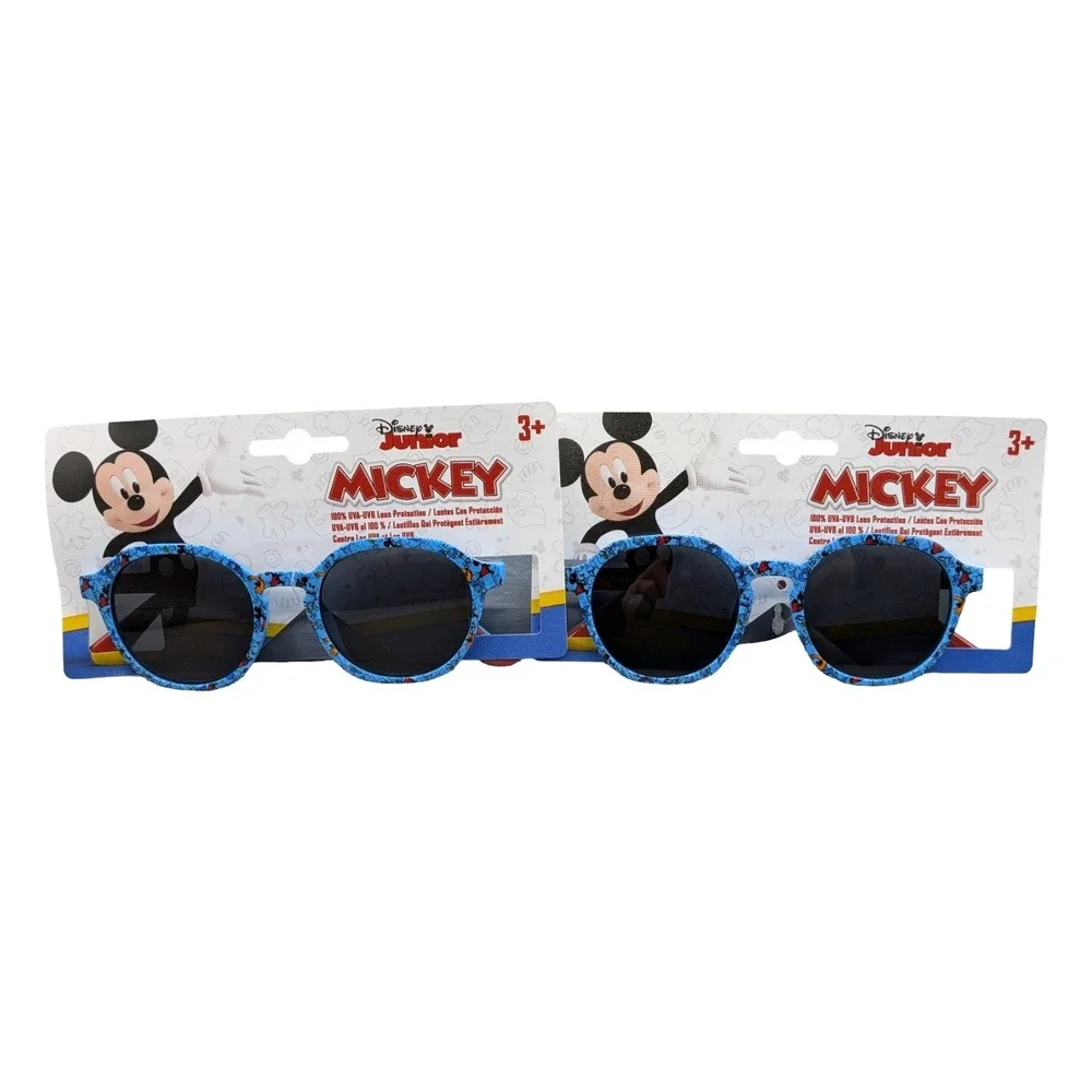 Disney Junior Mickey Mouse Sunglasses 2 Pack Blue Frames Ages 3+ New